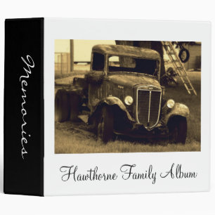 Classeur Album photos vintage de famille de camion