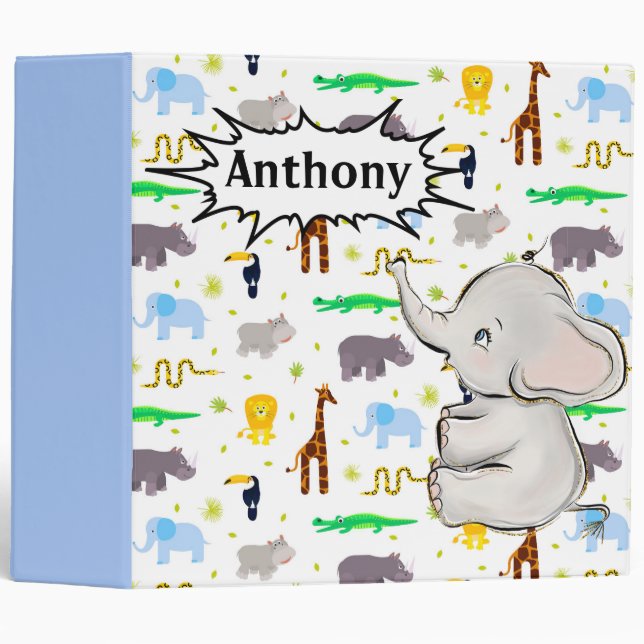 Classeur Album pour bébé Keepsaké (Devant/Côté)