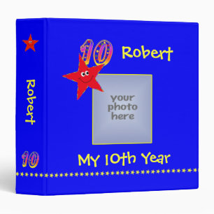 Classeur Album rouge de souvenirs d'année de Stars10th