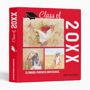 Classeur Album rouge photo High School Scrapbook