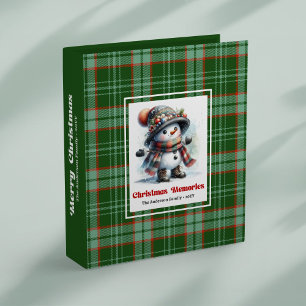 Classeur Album souvenir de Noël bonhomme de neige personnal