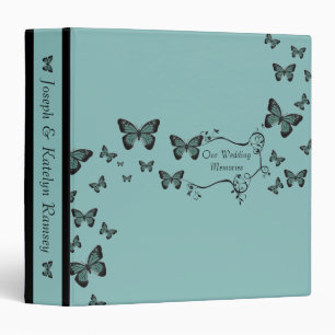 Classeur Album Souvenirs Mariages des papillons Emerald