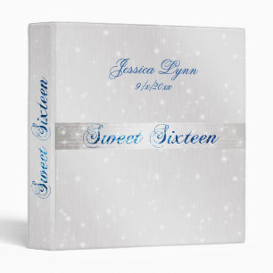 Classeur Album sweet sixteen, Parties scintillant Bleue, Ru