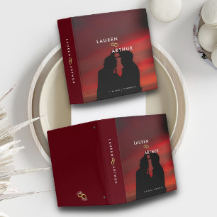 Classeur Albums de mariage photo minimal et moderne rougeât