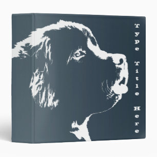 Classeur Albums photo d'art du chien Terre-Neuve Dog Binder