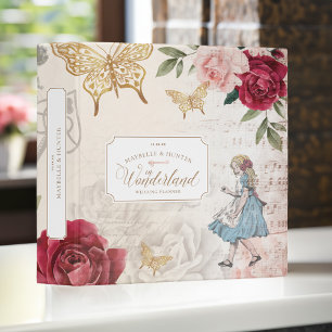 Classeur Alice Au Pays Des Merveilles Vintage Mariage Décou
