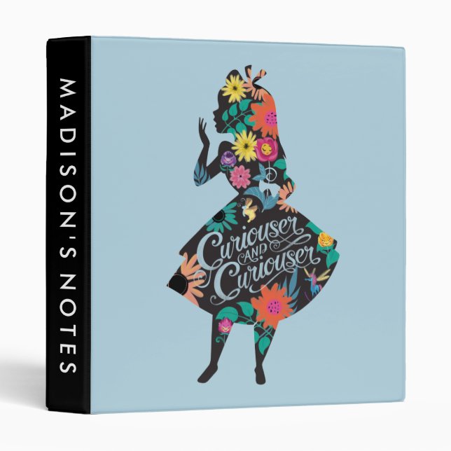 Classeur Alice | Curiouser et Curiouser (Devant/Côté)