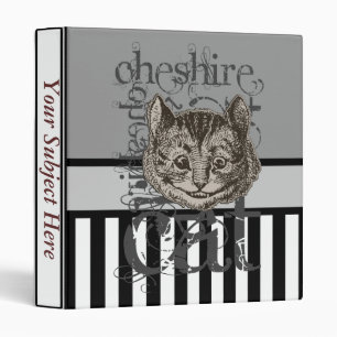 Classeur Alice dans la grunge de chat de Cheshire du pays