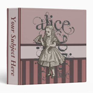 Classeur Alice dans la grunge du pays des merveilles