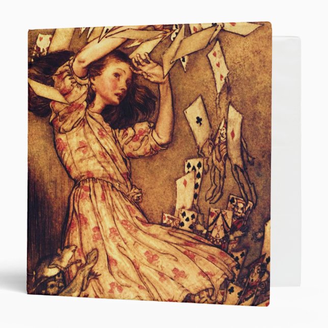 Classeur Alice et le jeu de cartes (Devant/Intérieur)