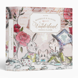 Classeur Alice In Wonderland Tea Party Mariage Découpage