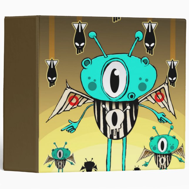 Classeur Alien 2012 d'équipe (Devant/Côté)