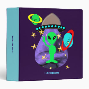 Classeur Alien mignon dans l'espace extra-atmosphérique am