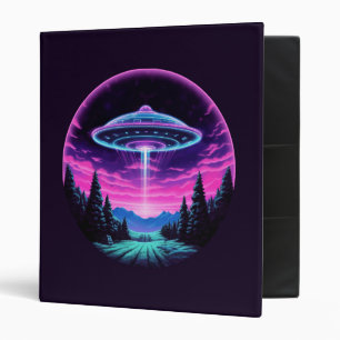 Classeur Alien vaisseau spatial rétro futuriste