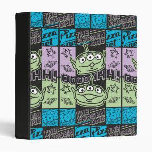 Classeur Aliens Neon Pizza Planet Collage