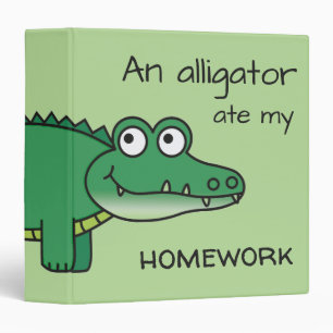 Classeur Alligator Cartographique Vert Mangez Mes Enfants À