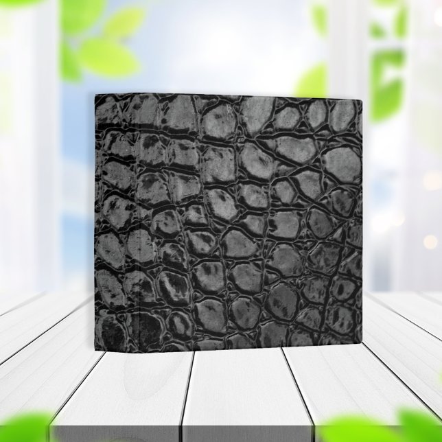 Classeur Alligator noir Faux cuir (Créateur téléchargé)