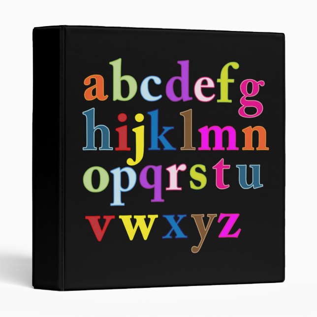 Classeur alphabet (Devant/Côté)