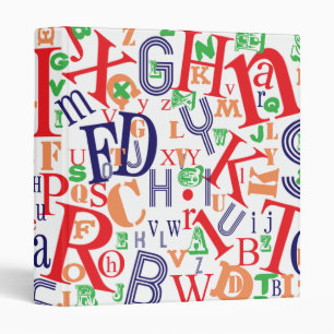 Classeur alphabet blanc