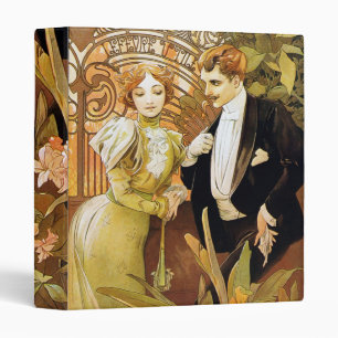 Classeur Alphonse Mucha Flirt Vintage Art romantique Nouvea