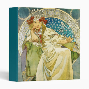 Classeur Alphonse Mucha Princess Hyacinth Art Nouveau