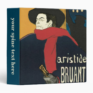 Classeur Ambassadeurs, Aristide Bruant par Toulouse Lautrec