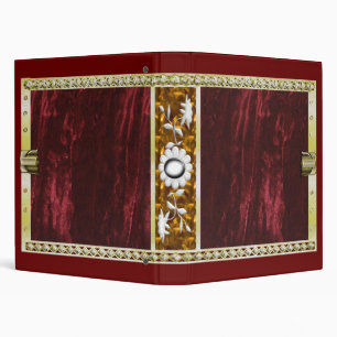 Classeur ambre et velours