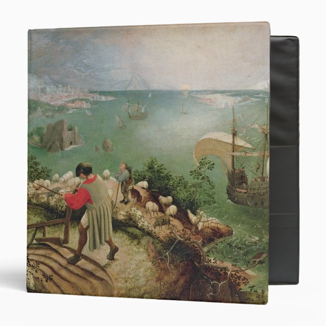 Classeur Aménagez en parc avec l'automne d'Icare, c.1555 (Devant/Intérieur)