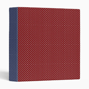 Classeur américain de rouge de KRW, blanc et bleu