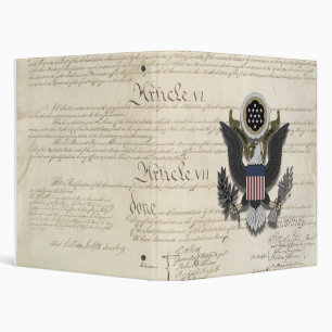 Classeur Américain Eagle sur la constitution