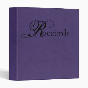 Classeur Amethyst violet couleur velours Personnalisé Accue