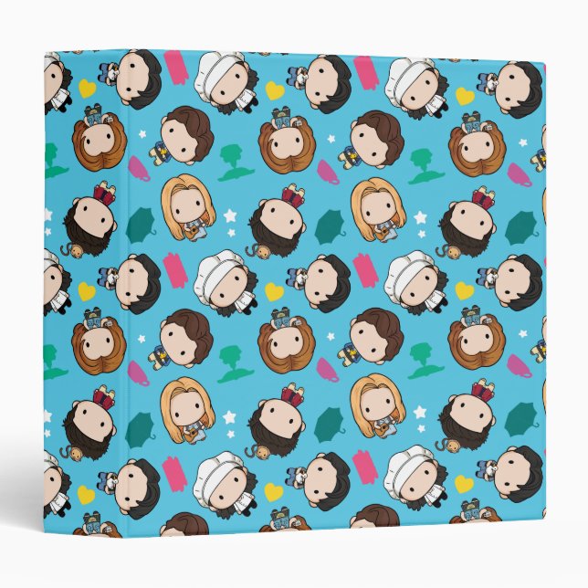 Classeur AMIS™ | Caractère Motif Chibi (Devant/Côté)