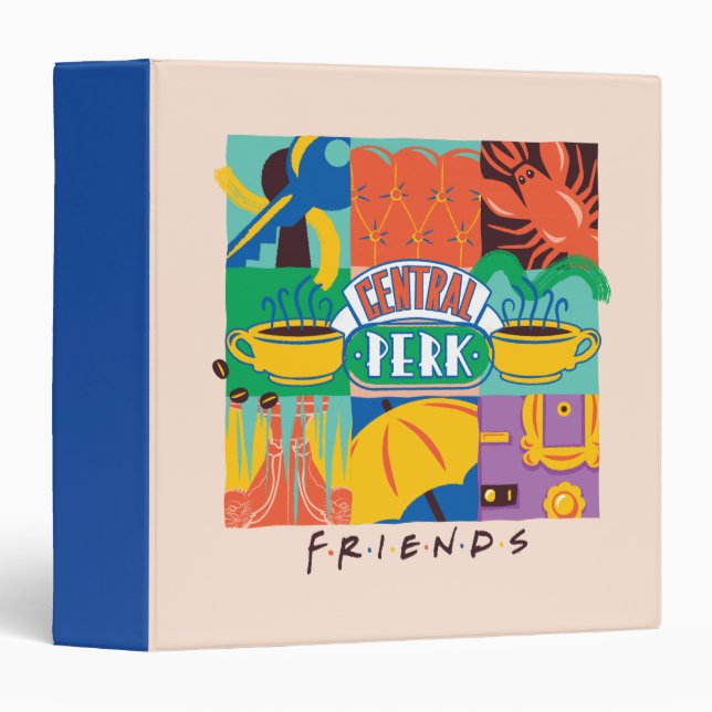 Classeur AMIS™ | Central Perk Vibrant Graphic (Devant/Côté)