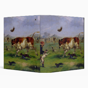 Classeur Amorce de Taureau (huile sur le papier étendu sur