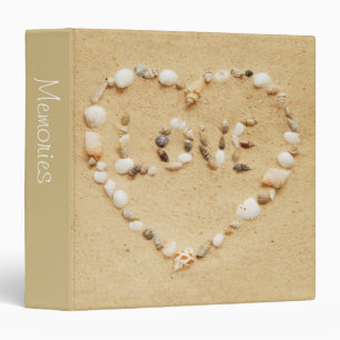 Classeur Amour 1,5" de coquillage album photos