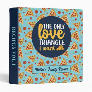 Classeur Amour amusant Triangle nourriture Pizza Motif