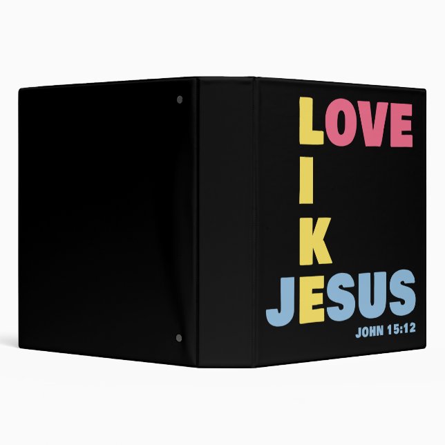 Classeur Amour comme Jésus - Jean 15:12 Chrétienne des femm (Arrière-plan)