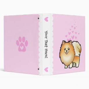 Classeur Amour de Pomeranian