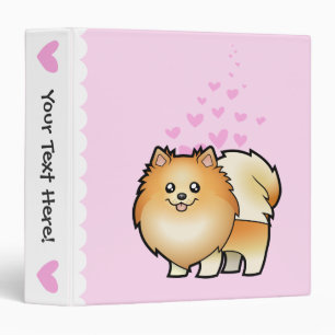 Classeur Amour de Pomeranian