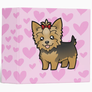Classeur Amour de Yorkshire Terrier (cheveux courts avec