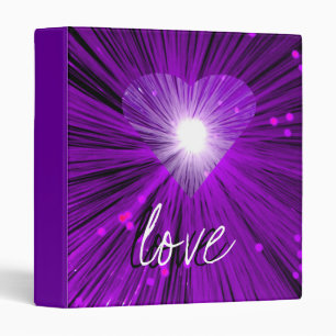 Classeur 'Amour' du coeur pourpre