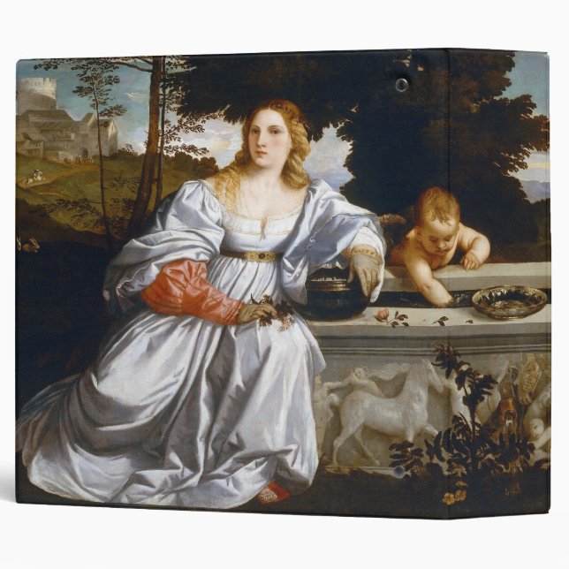 Classeur Amour sacré et profane, Tiziano Vecelli (Dos/Côté)