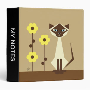 Classeur Amoureux des chats siamois