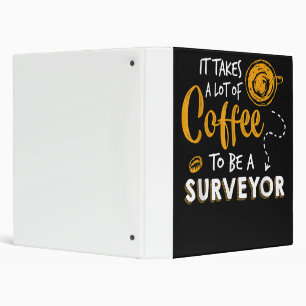 Classeur Amoureux du café Funny Surveyor Ingénieur Construc