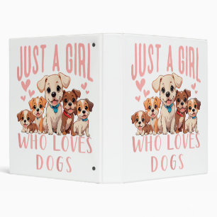 Classeur Amusant Chiot Mignon Amoureux Des Chiens - Juste U