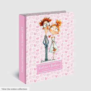 Classeur Amusant mariés de nouveau-nés Cartoon Anneau Class