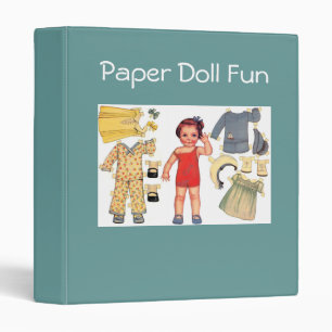 Classeur amusant poupée papier