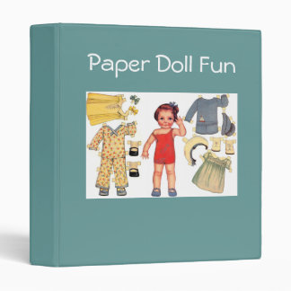 Classeur amusant poupée papier