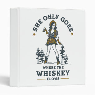 Classeur Amusante cowgirl western vintage amatrice de whisk