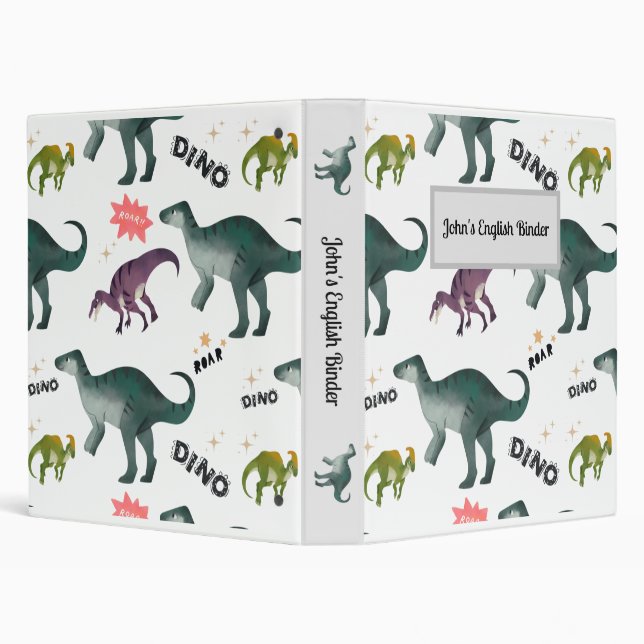 Classeur Amusants esthétiques Bébé Dinosaures mignon Dino A (Arrière-plan)